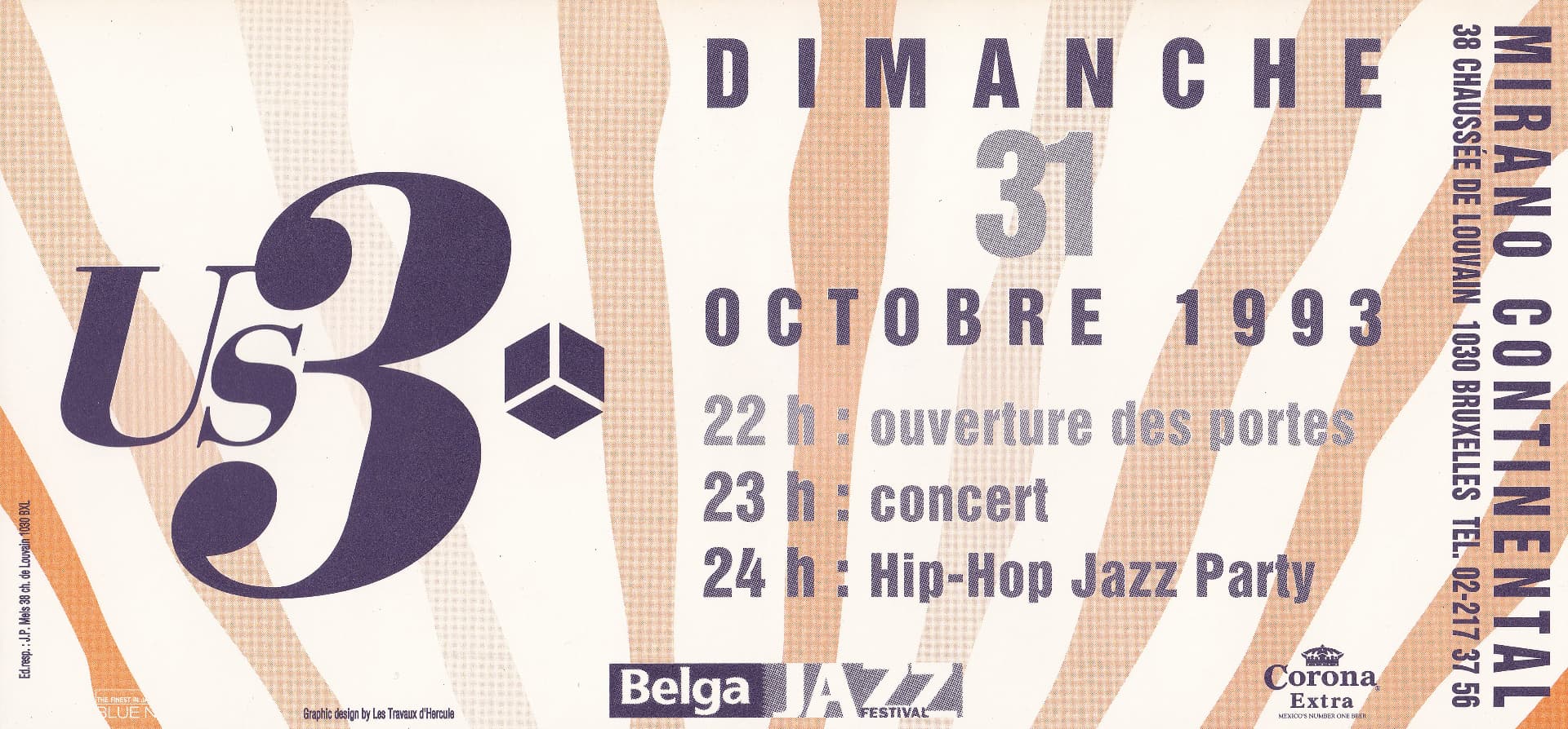 US3 · Belga Jazz Festival - Mirano Continental, 31 octobre 1993