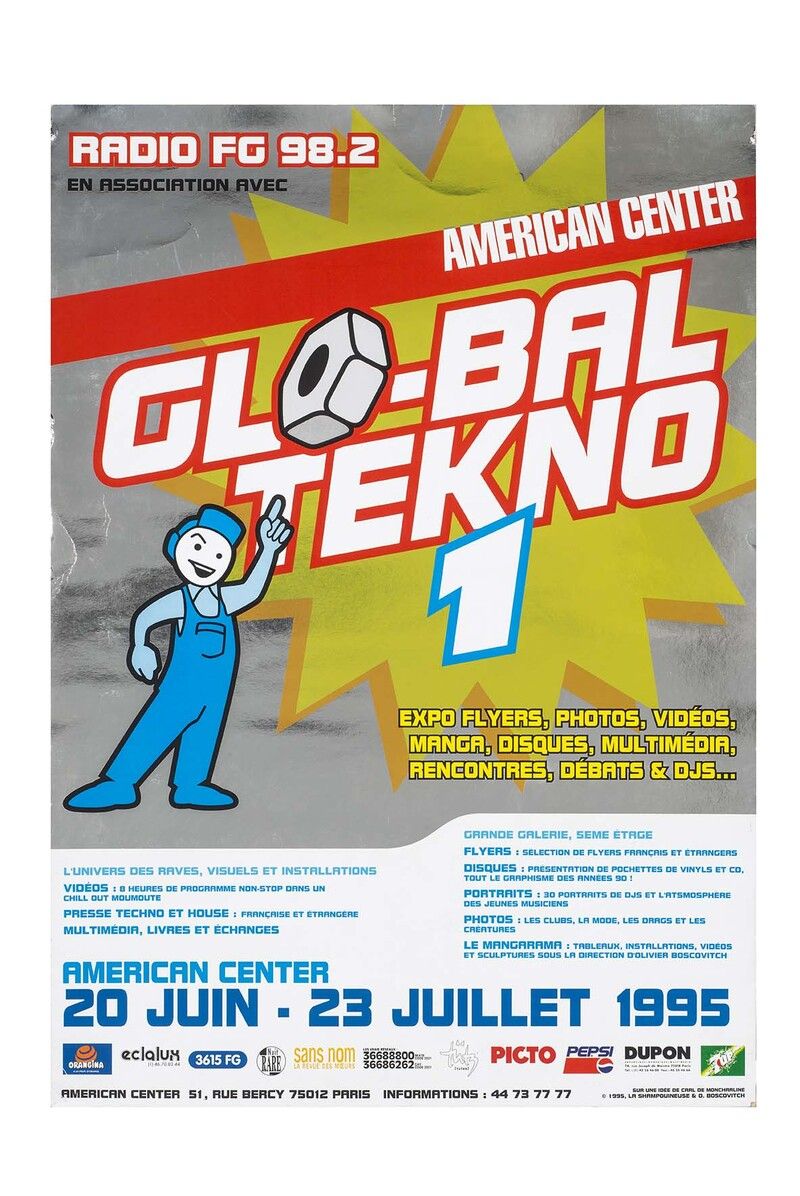 Global Tekno 1 - American Center Paris, 20 juin – 23 juillet 1995
