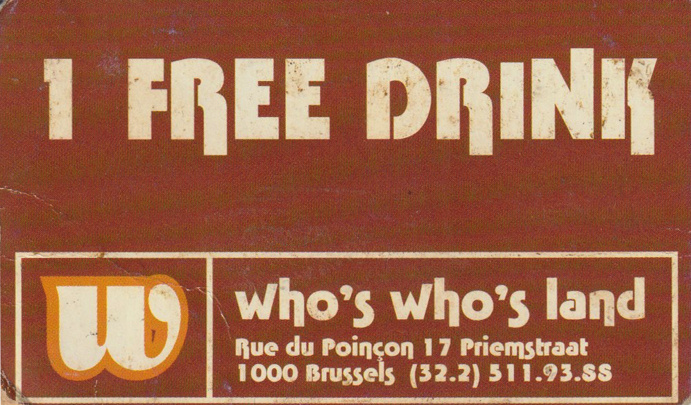 Who's Who's Land · Ticket Free Drink - Who's Who's Land, 1997